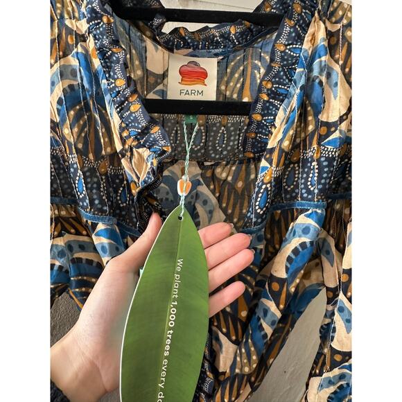 FARM Rio Cocopalm Beige Mini Dress S - Picture 2 of 7